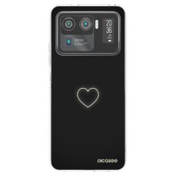 Átlátszó szilikon tok az alábbi mobiltelefonokra Xiaomi Mi 11 Ultra - Heart