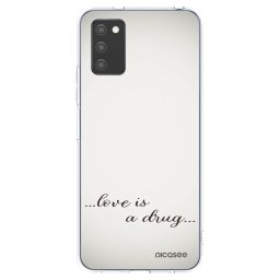 Átlátszó szilikon tok az alábbi mobiltelefonokra Samsung Galaxy A02s A025G - Love is a drug