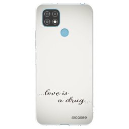 Átlátszó szilikon tok az alábbi mobiltelefonokra Realme C21 - Love is a drug