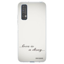Átlátszó szilikon tok az alábbi mobiltelefonokra Realme 7 - Love is a drug