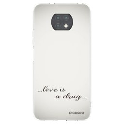 Átlátszó szilikon tok az alábbi mobiltelefonokra Xiaomi Redmi Note 9T - Love is a drug