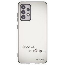 Fekete szilikon tok az alábbi mobiltelefonokra Samsung Galaxy A52s 5G A528B - Love is a drug