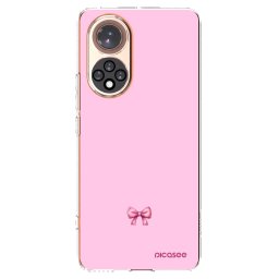 Átlátszó szilikon tok az alábbi mobiltelefonokra Huawei Nova 9 - Blush bow