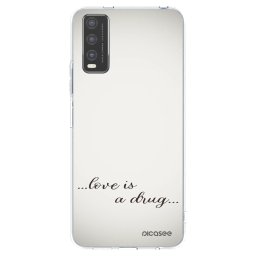 Átlátszó szilikon tok az alábbi mobiltelefonokra Vivo Y20s - Love is a drug