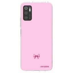 Átlátszó szilikon tok az alábbi mobiltelefonokra Xiaomi Poco M3 Pro 5G - Blush bow