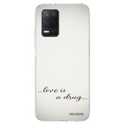 Átlátszó szilikon tok az alábbi mobiltelefonokra Realme 8 5G - Love is a drug