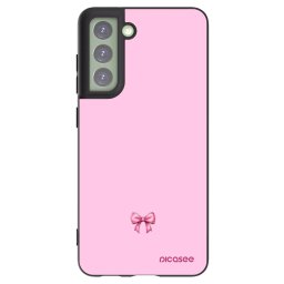 Fekete szilikon tok az alábbi mobiltelefonokra Samsung Galaxy S21 FE 5G - Blush bow
