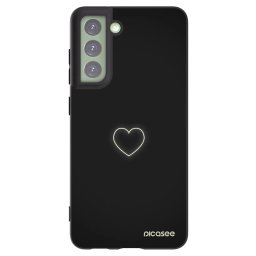 Fekete szilikon tok az alábbi mobiltelefonokra Samsung Galaxy S21 FE 5G - Heart