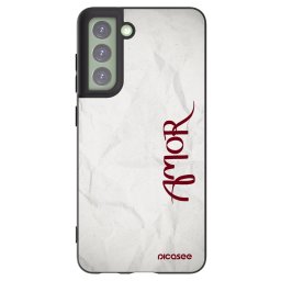 Fekete szilikon tok az alábbi mobiltelefonokra Samsung Galaxy S21 FE 5G - Amor