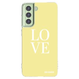 Átlátszó szilikon tok az alábbi mobiltelefonokra Samsung Galaxy S21 FE 5G - Love