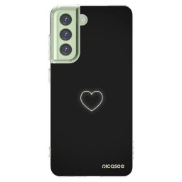 Átlátszó szilikon tok az alábbi mobiltelefonokra Samsung Galaxy S21 FE 5G - Heart
