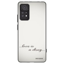 Fekete szilikon tok az alábbi mobiltelefonokra Xiaomi Redmi Note 11 Pro 5G - Love is a drug