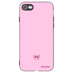 Fekete szilikon tok az alábbi mobiltelefonokra Apple iPhone SE 2022 - Blush bow