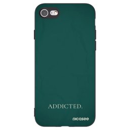 Fekete szilikon tok az alábbi mobiltelefonokra Apple iPhone SE 2022 - Addicted