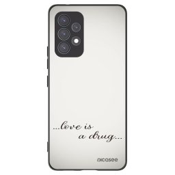 Fekete szilikon tok az alábbi mobiltelefonokra Samsung Galaxy A53 5G A536 - Love is a drug