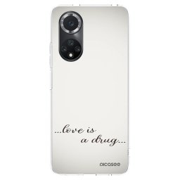 Átlátszó szilikon tok az alábbi mobiltelefonokra Huawei Nova 9 SE - Love is a drug