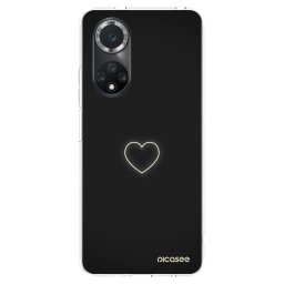 Átlátszó szilikon tok az alábbi mobiltelefonokra Huawei Nova 9 SE - Heart