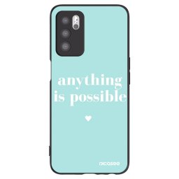 Fekete szilikon tok az alábbi mobiltelefonokra OPPO A16 - Anything is possible