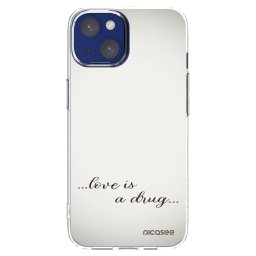 Átlátszó szilikon tok az alábbi mobiltelefonokra Apple iPhone 14 - Love is a drug
