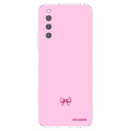 Átlátszó szilikon tok az alábbi mobiltelefonokra Sony Xperia 10 IV 5G - Blush bow