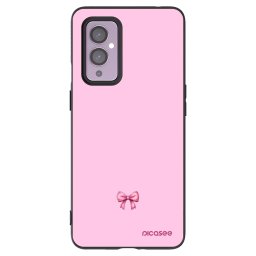 Fekete szilikon tok az alábbi mobiltelefonokra OnePlus 9 - Blush bow