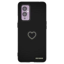 Fekete szilikon tok az alábbi mobiltelefonokra OnePlus 9 - Heart
