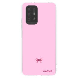 Átlátszó szilikon tok az alábbi mobiltelefonokra OPPO A94 5G - Blush bow