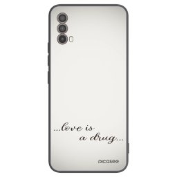 Fekete szilikon tok az alábbi mobiltelefonokra Motorola Moto E40 - Love is a drug