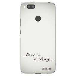 Átlátszó szilikon tok az alábbi mobiltelefonokra Xiaomi Redmi A1 - Love is a drug