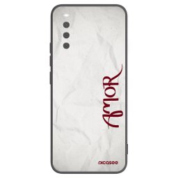 Fekete szilikon tok az alábbi mobiltelefonokra Sony Xperia 10 III - Amor