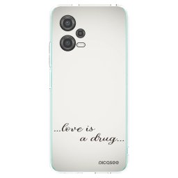 Átlátszó szilikon tok az alábbi mobiltelefonokra Xiaomi Poco X5 - Love is a drug