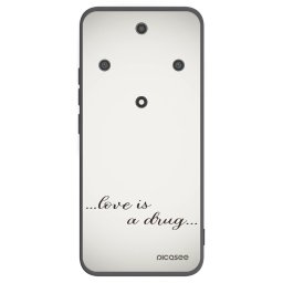 Fekete szilikon tok az alábbi mobiltelefonokra Honor Magic5 Lite 5G - Love is a drug