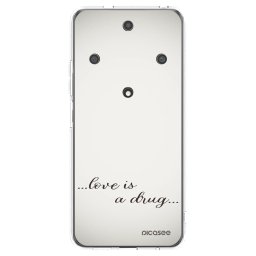 Átlátszó szilikon tok az alábbi mobiltelefonokra Honor Magic5 Lite 5G - Love is a drug