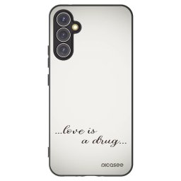 Fekete szilikon tok az alábbi mobiltelefonokra Samsung Galaxy A34 5G A346B - Love is a drug