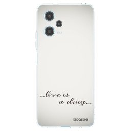 Átlátszó szilikon tok az alábbi mobiltelefonokra Xiaomi Redmi Note 12 5G - Love is a drug