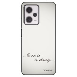 Fekete szilikon tok az alábbi mobiltelefonokra Xiaomi Redmi Note 12 Pro+ 5G - Love is a drug