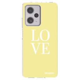 Átlátszó szilikon tok az alábbi mobiltelefonokra Xiaomi Redmi Note 12 Pro+ 5G - Love