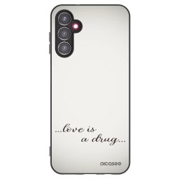 Fekete szilikon tok az alábbi mobiltelefonokra Samsung Galaxy A14 5G A146P - Love is a drug
