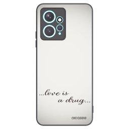 Fekete szilikon tok az alábbi mobiltelefonokra Xiaomi Redmi Note 12 4G - Love is a drug