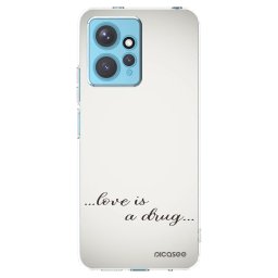 Átlátszó szilikon tok az alábbi mobiltelefonokra Xiaomi Redmi Note 12 4G - Love is a drug