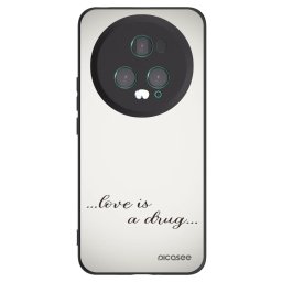 Fekete szilikon tok az alábbi mobiltelefonokra Honor Magic5 Pro - Love is a drug