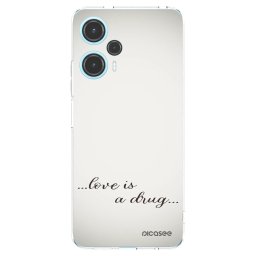 Átlátszó szilikon tok az alábbi mobiltelefonokra Xiaomi Poco F5 - Love is a drug