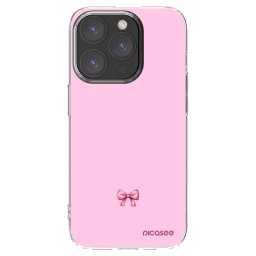 Átlátszó szilikon tok az alábbi mobiltelefonokra Apple iPhone 15 Pro - Blush bow