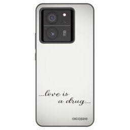 Fekete szilikon tok az alábbi mobiltelefonokra Xiaomi 13T - Love is a drug