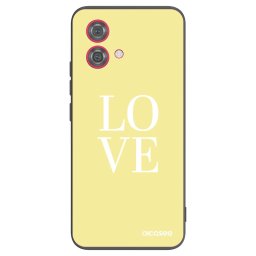 Fekete szilikon tok az alábbi mobiltelefonokra Motorola Moto G84 5G - Love