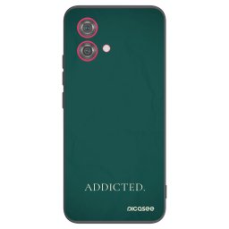 Fekete szilikon tok az alábbi mobiltelefonokra Motorola Moto G84 5G - Addicted
