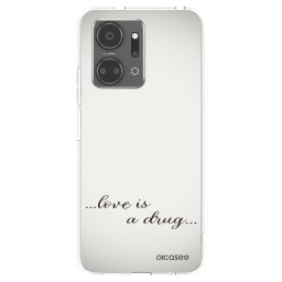 Átlátszó szilikon tok az alábbi mobiltelefonokra Honor X7a - Love is a drug