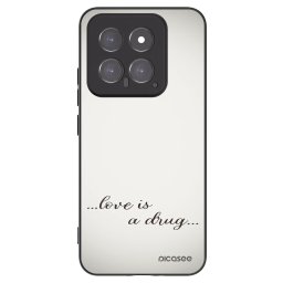 Fekete szilikon tok az alábbi mobiltelefonokra Xiaomi 14 - Love is a drug