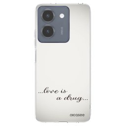Átlátszó szilikon tok az alábbi mobiltelefonokra Vivo Y36 4G - Love is a drug
