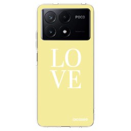 Átlátszó szilikon tok az alábbi mobiltelefonokra Xiaomi Poco X6 Pro - Love
